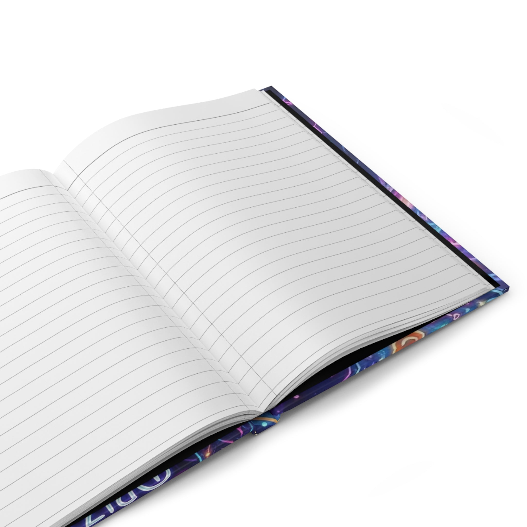 Dopamine Drizzle Hardcover Journal — Psychedelic Space Notebook for Creativity & Mood-Boosting Notes