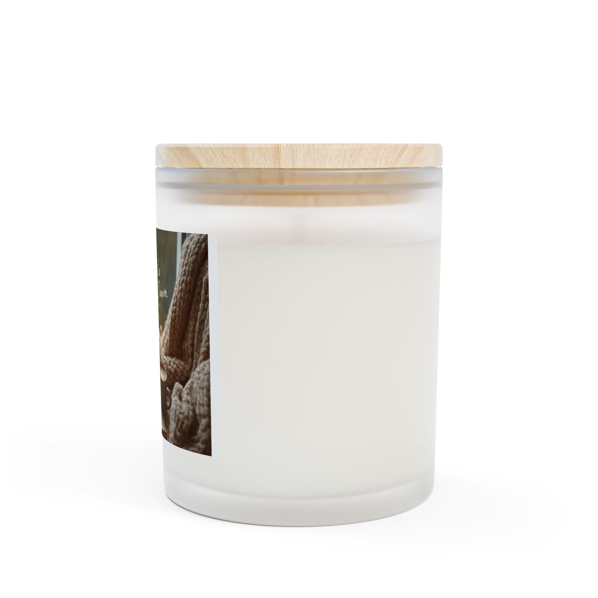 Cozy Moments Candle – 'Sip, Smile, Slow Down' Frosted Glass 11oz