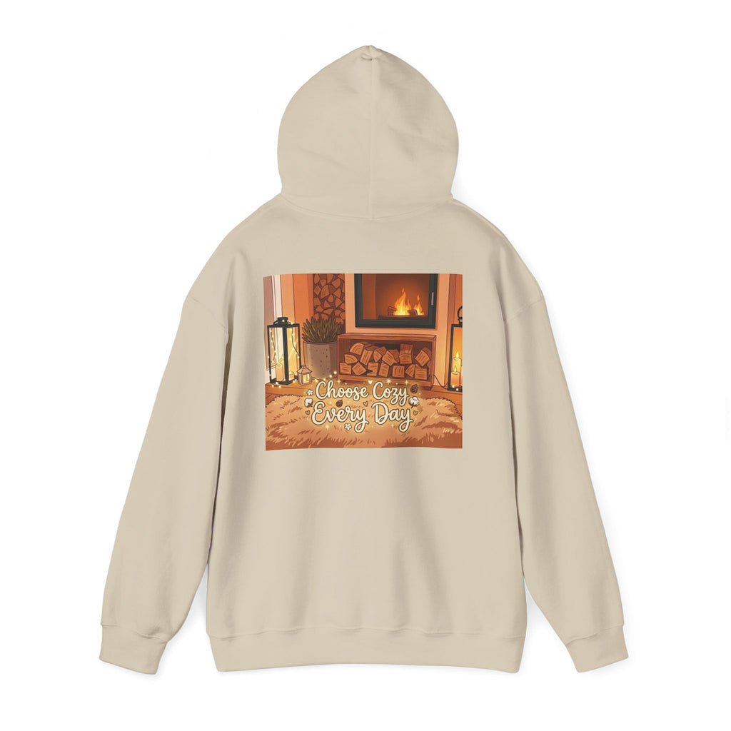 Hoodie — Cozy Fireplace 'Choose Cozy Every Day' Sweatshirt