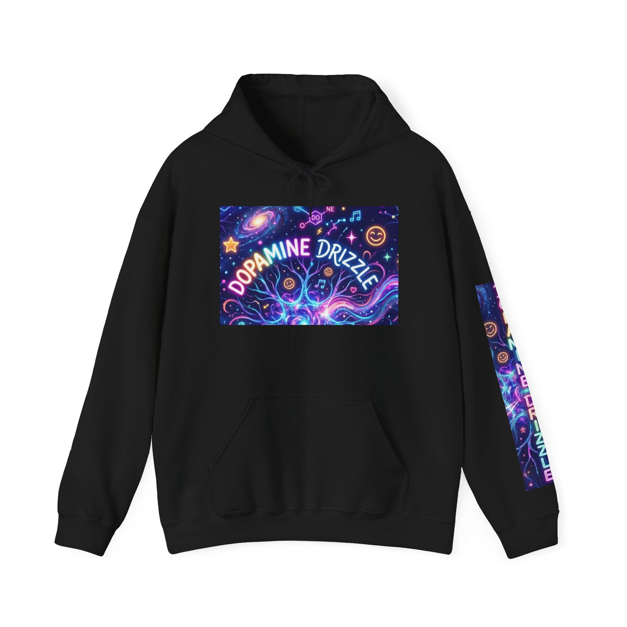 Dopamine Drizzle Hoodie — Psychedelic Space Graphic Pullover