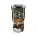 20oz Tumbler — "Sip, Smile, Slow Down" Cozy Knit Coffee Travel Mug