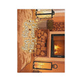 Cozy Fireplace Throw Blanket — "Choose Cozy Every Day" Velveteen Microfiber