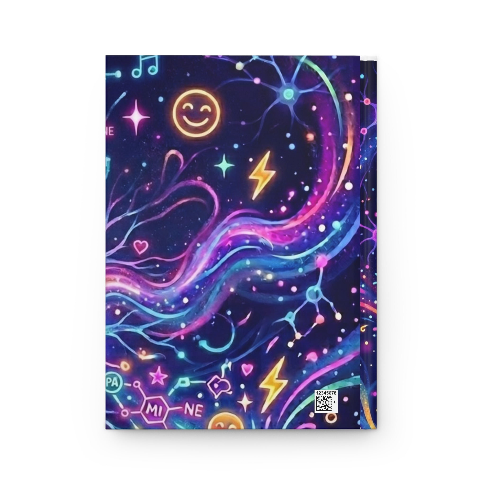 Dopamine Drizzle Hardcover Journal — Psychedelic Space Notebook for Creativity & Mood-Boosting Notes