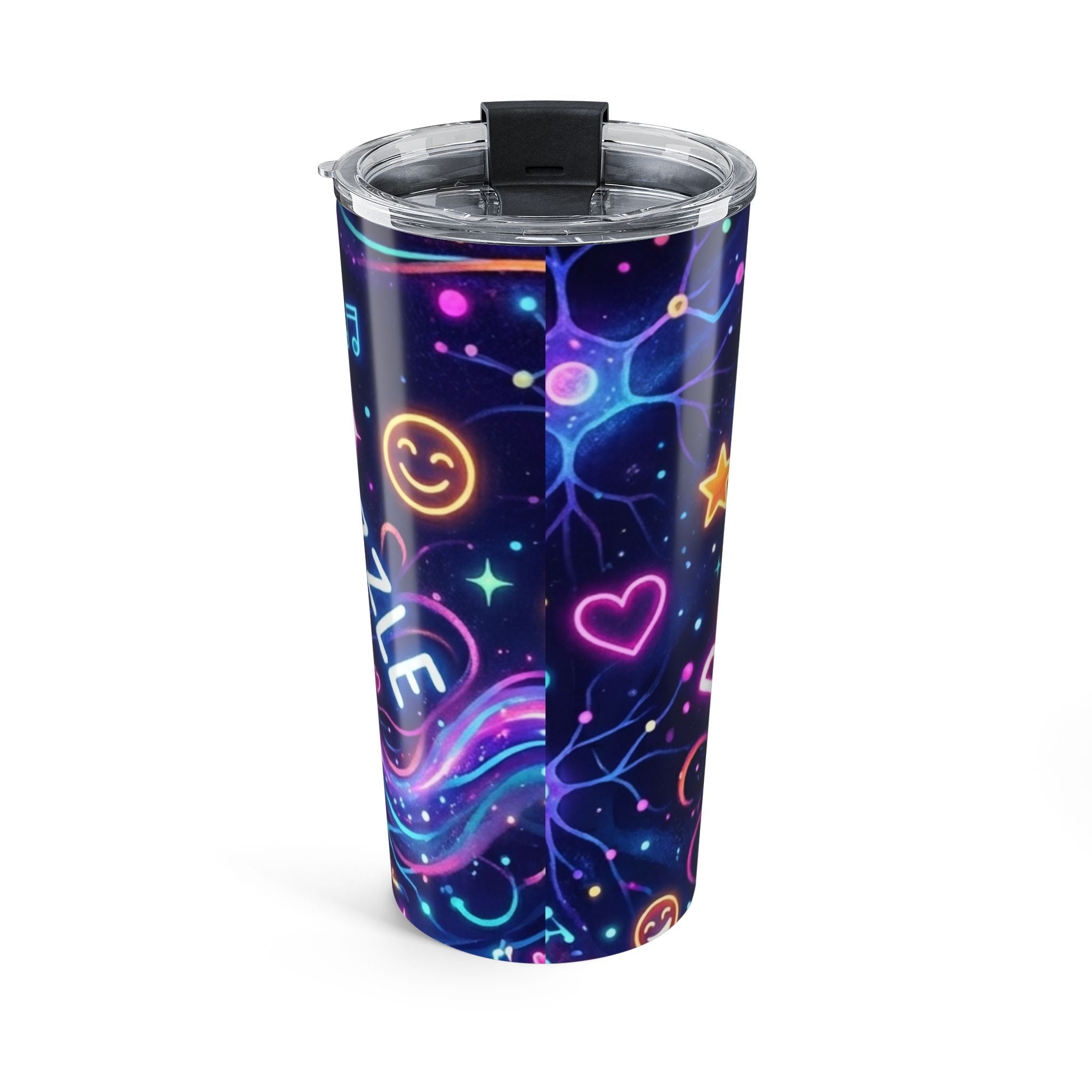 Dopamine Dream 20oz Tumbler — Neon Brainwave Insulated Travel Cup