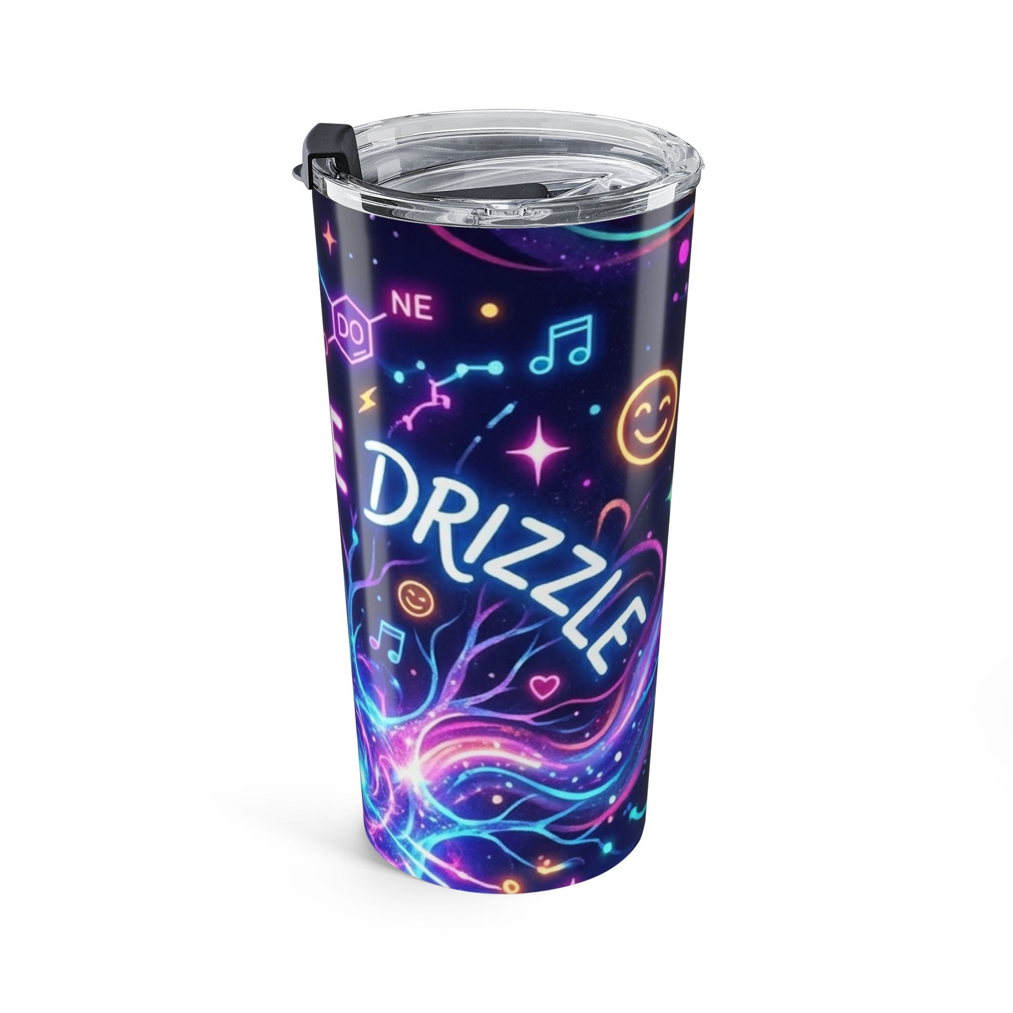 Dopamine Dream 20oz Tumbler — Neon Brainwave Insulated Travel Cup