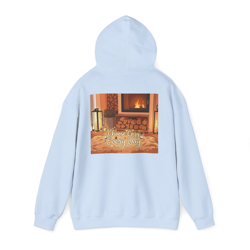 Hoodie — Cozy Fireplace 'Choose Cozy Every Day' Sweatshirt