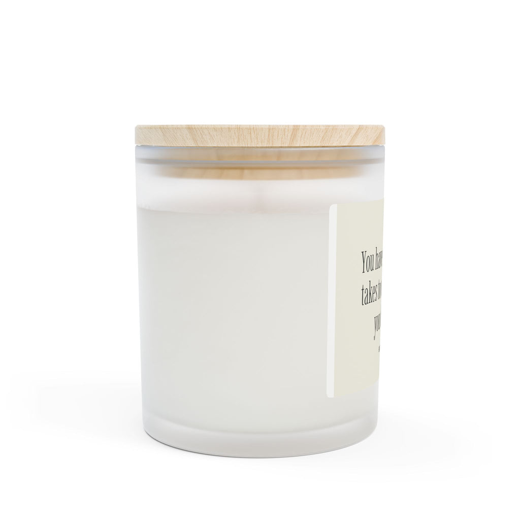 Frosted Glass Candle — "You Have Everything It Takes" Inspirational Scented Candle (11 oz)