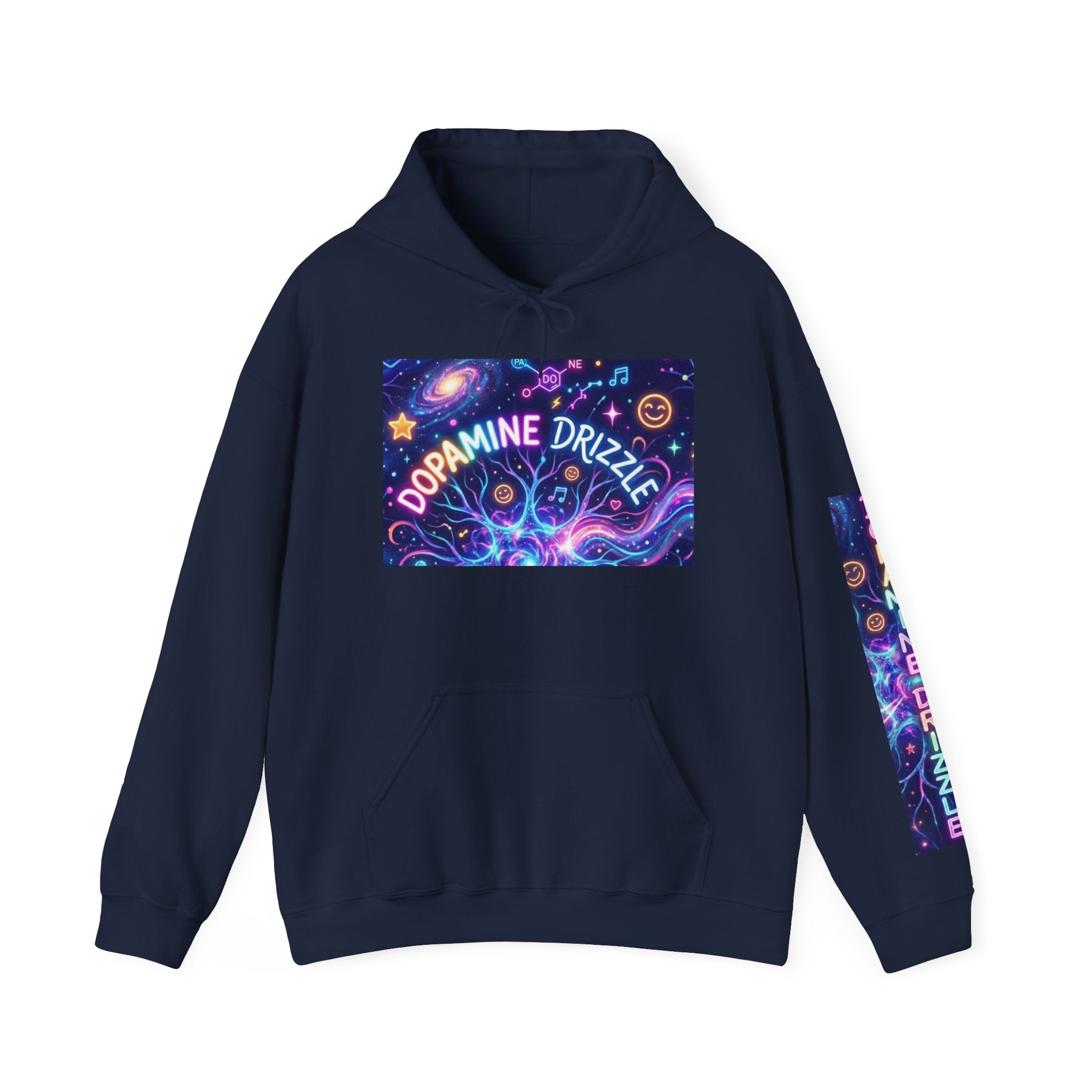 Dopamine Drizzle Hoodie — Psychedelic Space Graphic Pullover